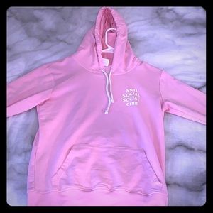 Brand new Anti Social Social Club pink hoodie